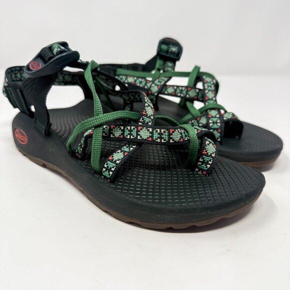 Chaco Women's Z Cloud X2 Remix Adjustable Outdoor Sandals Size 6 Green Gorpcore - Picture 1 of 10